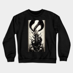 Supernatural Cyber Goth and the Occult Miracles that Follow Crewneck Sweatshirt